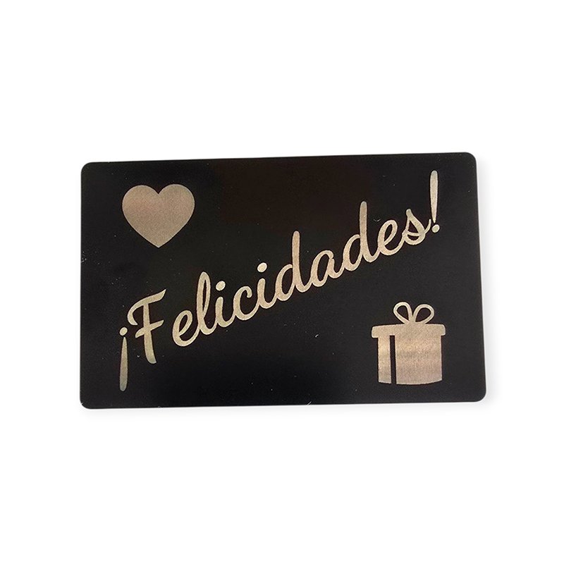 Tarjeta aluminio felicitación - Imagen 2