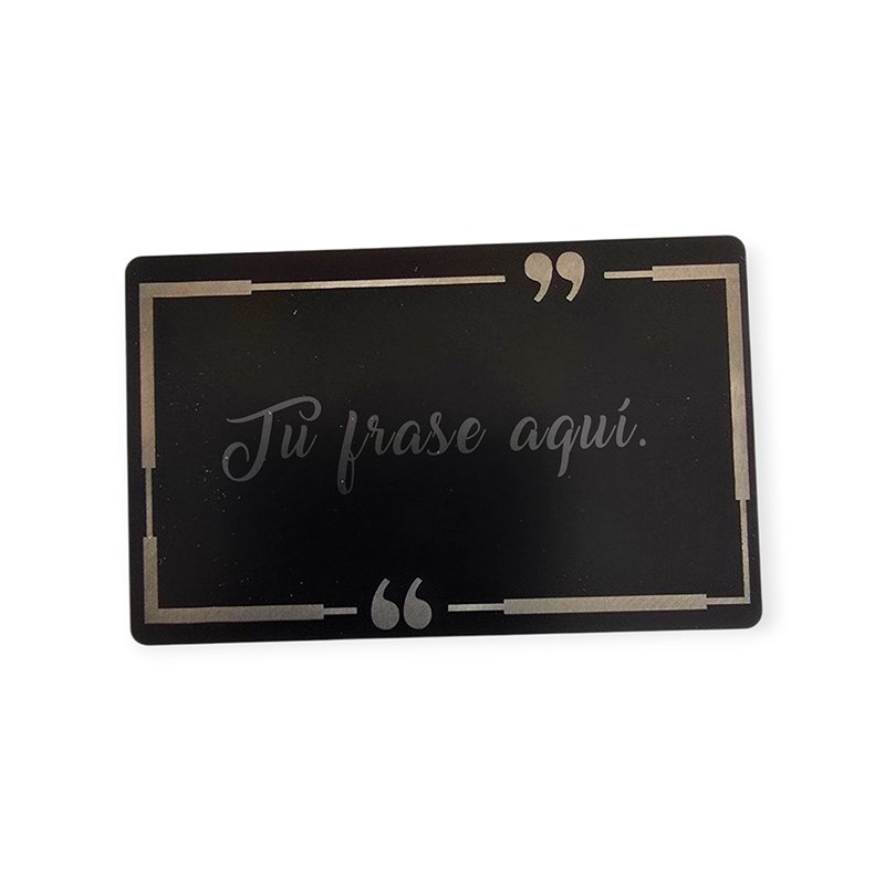 Tarjeta aluminio felicitación - Imagen 3